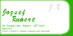 jozsef rupert business card